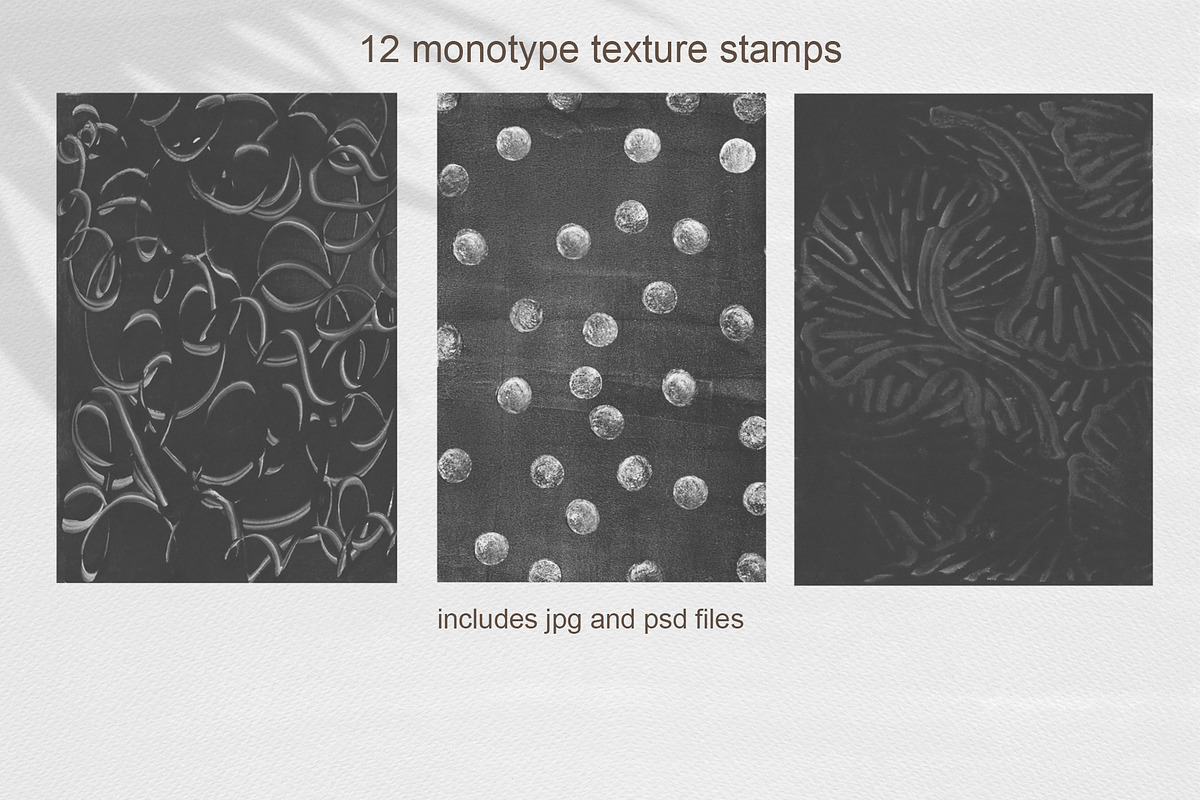 12 Monotype Stamps PS & Procreate, a Brush Add-On by Sweet Fig (Photo 5 of 11)