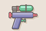 Water Gun, an Illustration by Sunbzy (Thumbnail 5 of 5)