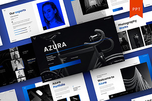 Azura – Business PowerPoint, a Presentation Template by Dens Creative Studio