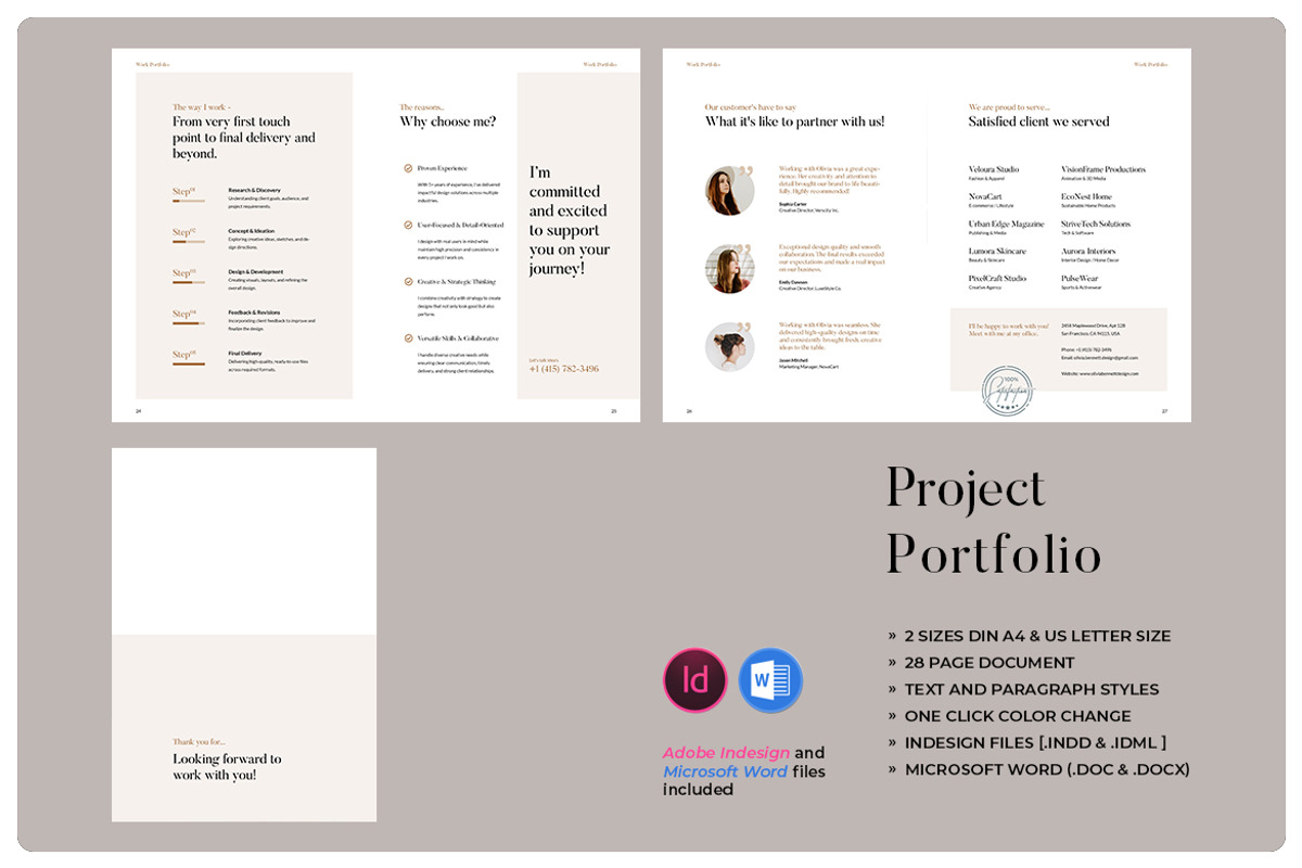 Design Portfolio Brochure Template, a Brochure Template by GraphicsEgg (Photo 5 of 5)