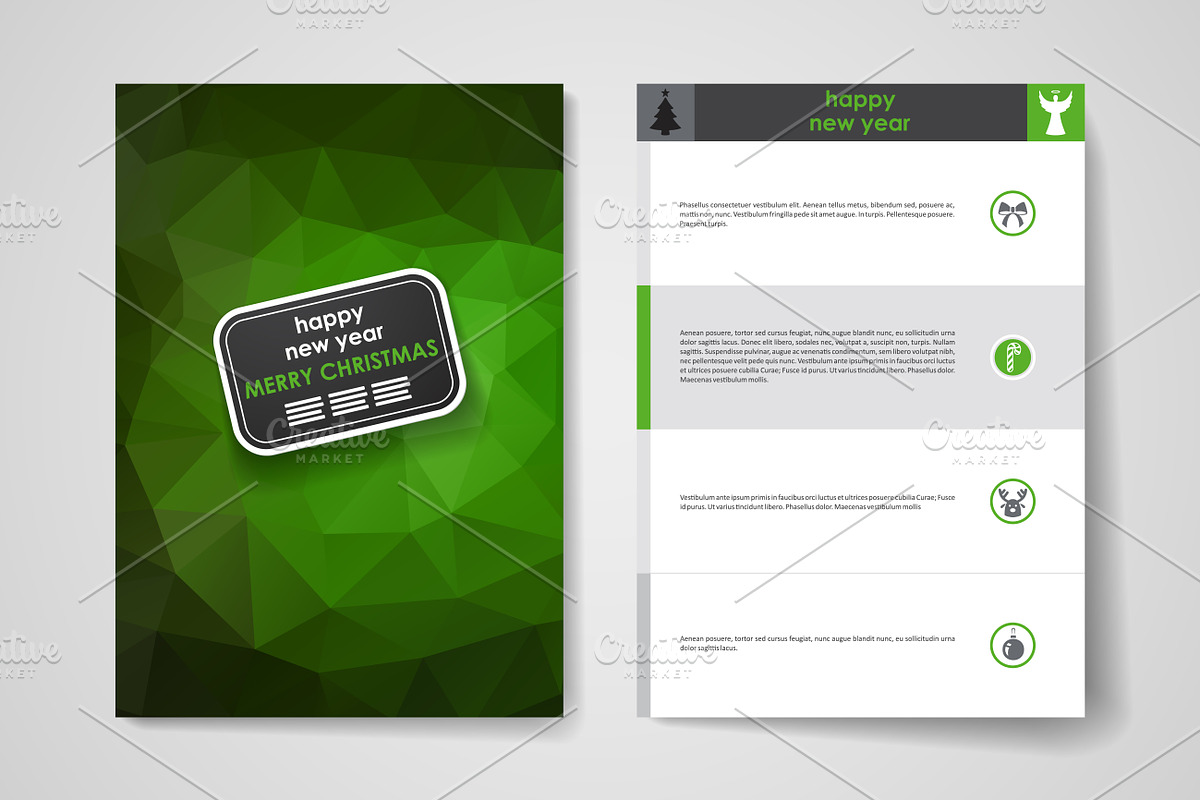 Merry Christmas Brochures, a Brochure Template by Palau (Photo 41 of 49)