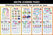 AM/PM Learning Pages, a Stationery Template by Designmela01 (Thumbnail 2 of 6)