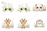 Easter Bunny Peeking Out PNG Clipart, an Animal Illustration by KennedyStudio (Thumbnail 3 of 5)