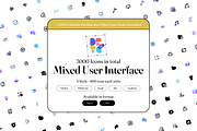 3000 User Interface Icon Set, an Outline Icon by Directico Design Kit (Thumbnail 1 of 8)