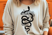 Floral Snakes SVG Collection, an Animal Illustration by TatianaCociorva (Thumbnail 2 of 8)