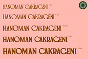 Hanoman - Serif Font Family, a Serif Font by Setara Langit CreativeStd (Thumbnail 8 of 11)