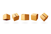 Set of brown cardboard boxes in 3d, an Object Illustration by Abscent (Thumbnail 1 of 3)