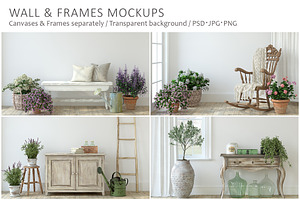 SUMMER IN PROVENCE Wall&Frame Mockup