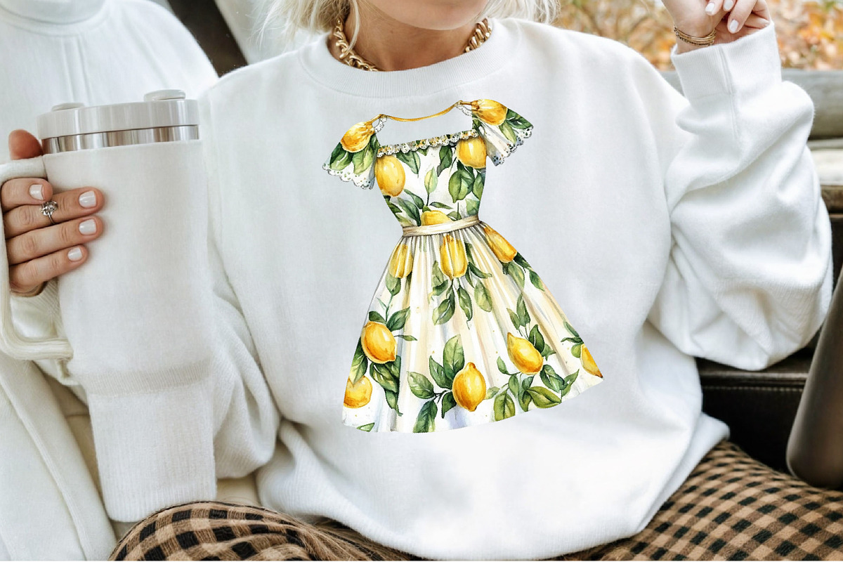 Lemon Clipart Summer Fashion Cottage, an Illustration by Sublimation Artist (Photo 4 of 6)