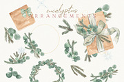 Christmas Watercolor Festive Clipart, an Animal Illustration by January Bloom (Thumbnail 7 of 32)