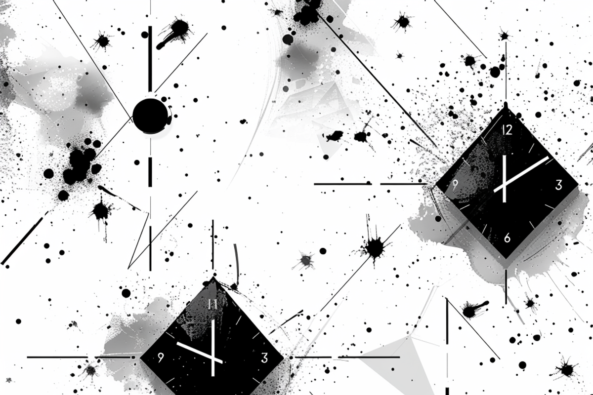 Minimal New Year Geometry & Confetti, a Background Graphic by Printable Treasure (Photo 2 of 3)