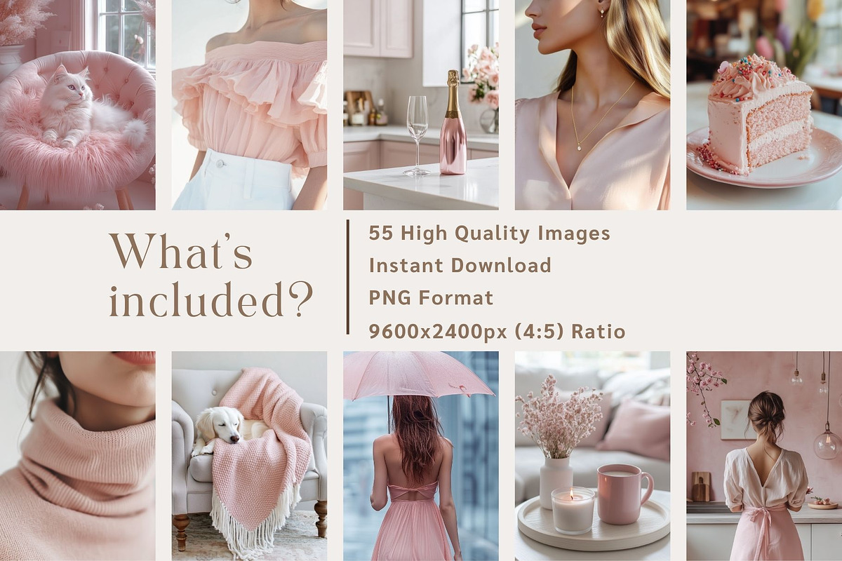 Soft Pink Stock Photos Girl Boss, a Beauty & Fashion Photo by HAYAG Creatives (Photo 4 of 5)