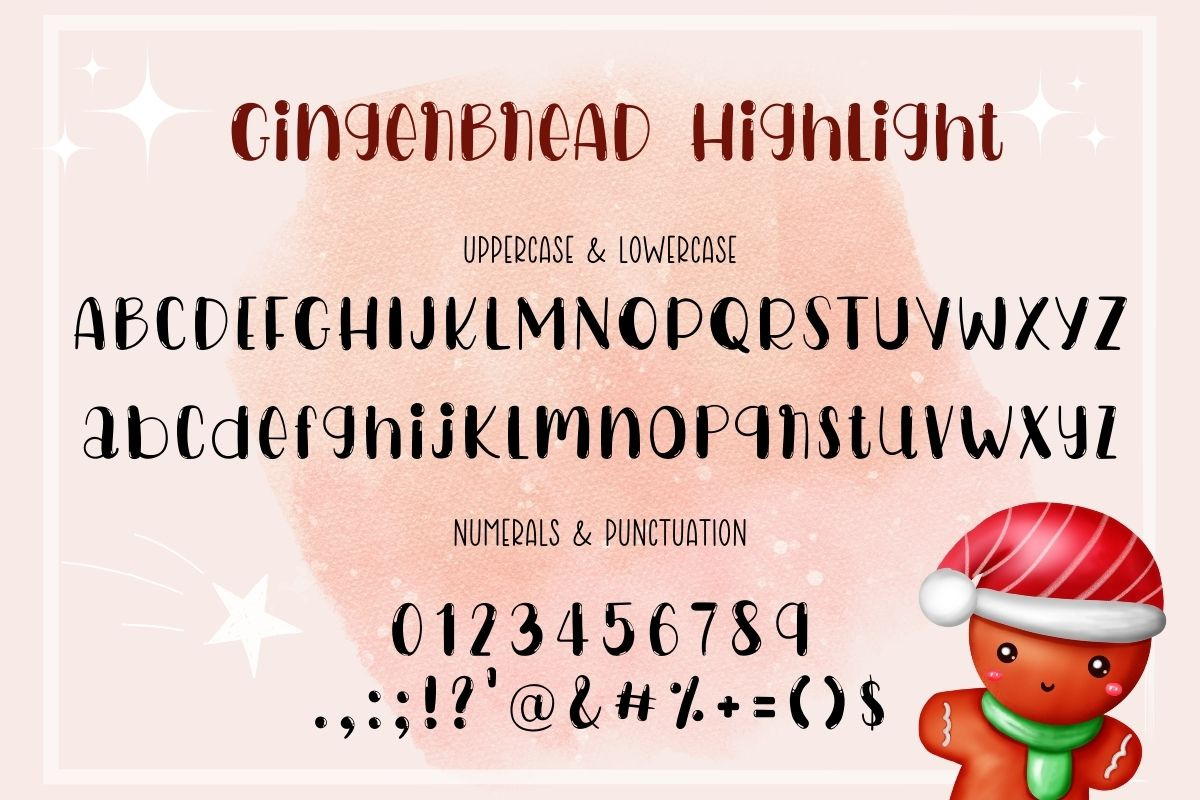 Gingerbread | Display Font, a Handwritten Font by AnningArts (Photo 10 of 10)