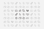 Pen Brush Hand Drawn Nuts&Seeds Set, an Object Graphic by Lillu (Thumbnail 2 of 4)