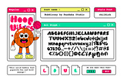 Bubbloony - Bubble Fun Font, a Sans Serif Font by Pandeka Studio (Thumbnail 7 of 7)