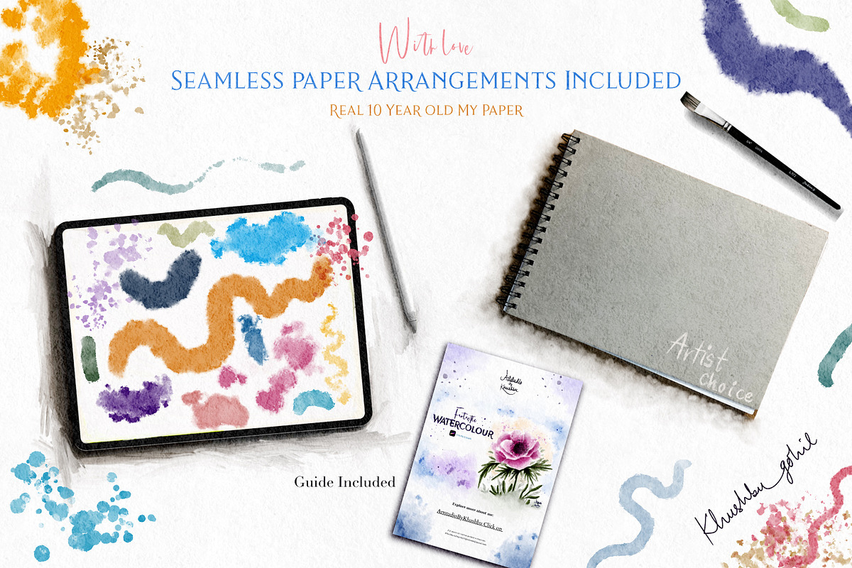 Fantastic Watercolour for Procreate, a Brush Add-On by ArtstudioByKhushbu (Photo 21 of 22)