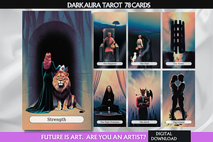 Dark Aura Tarot Cards Deck
