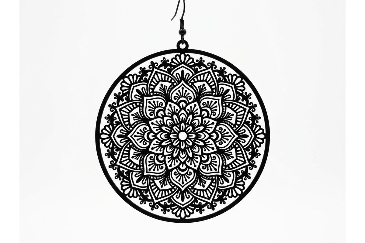 Mandala Earring SVG Bundle, an Object Graphic by musafir_fashion (Photo 7 of 10)