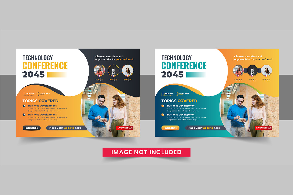 Business Conference Flyer template, a Flyer Template by Pavel_design (Photo 2 of 2)