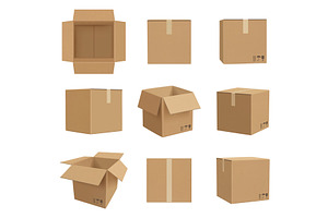 Cardboard Boxes. Deliver Craft