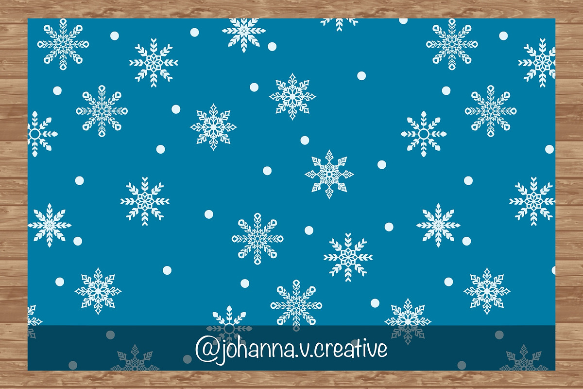 Snowflake Seamless Pattern, an Illustration by Johanna V. Creative (Photo 4 of 5)