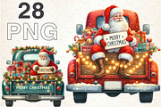 Christmas Gnome and Truck-28 PNG, an Illustration by Libby Wishes (Thumbnail 2 of 6)
