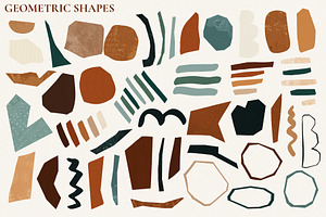 Boho Abstract Shapes Collage Creator