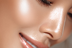 Young woman with flawless glowing, a Beauty & Fashion Photo by MistyDay