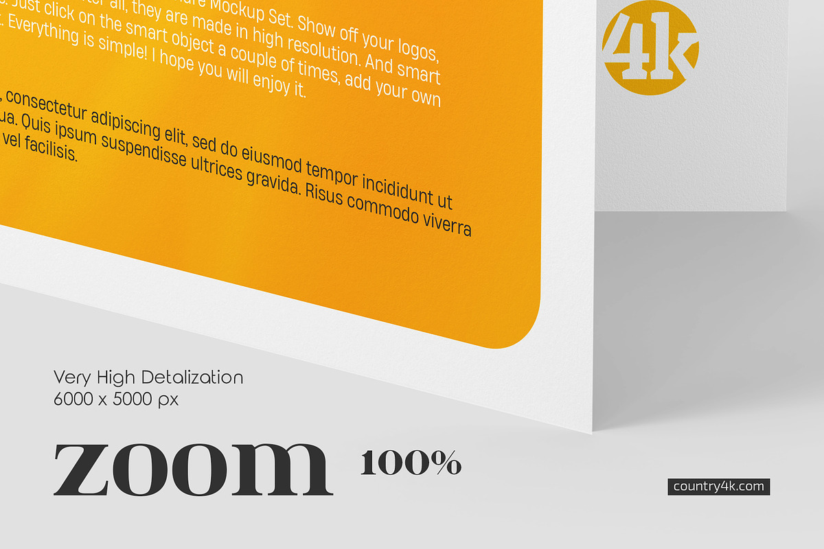 A4 Bi-Fold Brochure Mockup Set, a Books & Magazine Mockup by Country4k (Photo 3 of 4)