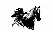 Western Cowboy Horse Silhouette Bund, an Illustration by Designs_River (Thumbnail 20 of 51)