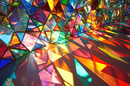 Little pieces of colorful mosaics, a Wallpaper Photo by AlyaAnd