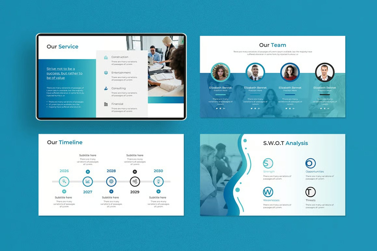 Business Presentation Templates Google Slides preview 7