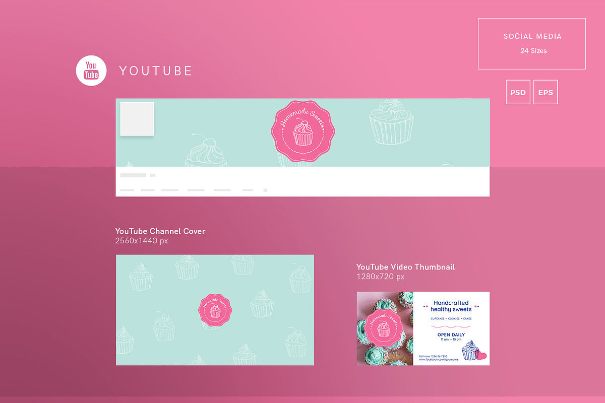 Mega Bundle | Homemade Sweets, a Poster Template by Amber Graphics (Photo 4 of 21)