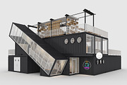 3D Model Container Cafe 6, an Architecture 3D Model by SR 3D Visual (Thumbnail 1 of 26)