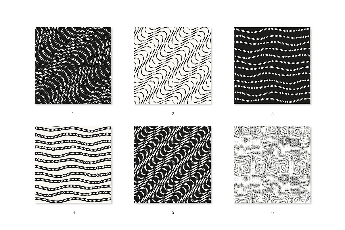 Artistic Seamless Patterns Set, a Pattern Graphic by Curly_Pat (Photo 2 of 6)