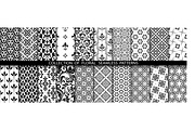 Geometric floral set of seamless, a Background Graphic by RODINA (Thumbnail 1 of 3)