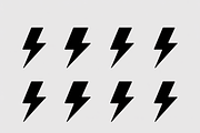 A bold set of lightning bolt icons, an Illustration by Amazin_art (Thumbnail 4 of 13)