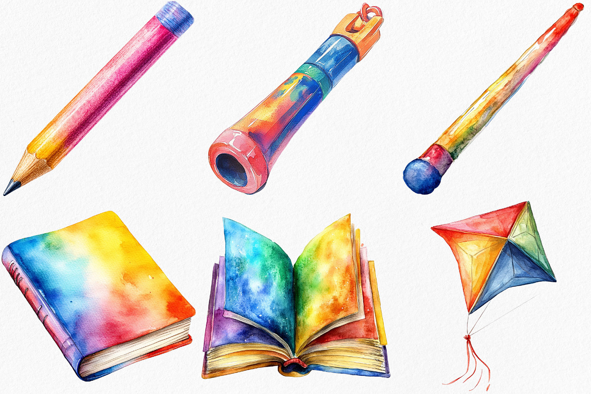 Fun School Activities Clipart, an Illustration by Canvas Craft (Photo 3 of 7)
