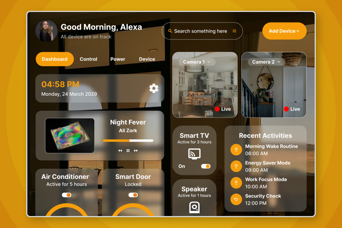 HomeNest — Smart Home Command UI, a Landing Page Template by productype1 (Photo 4 of 5)