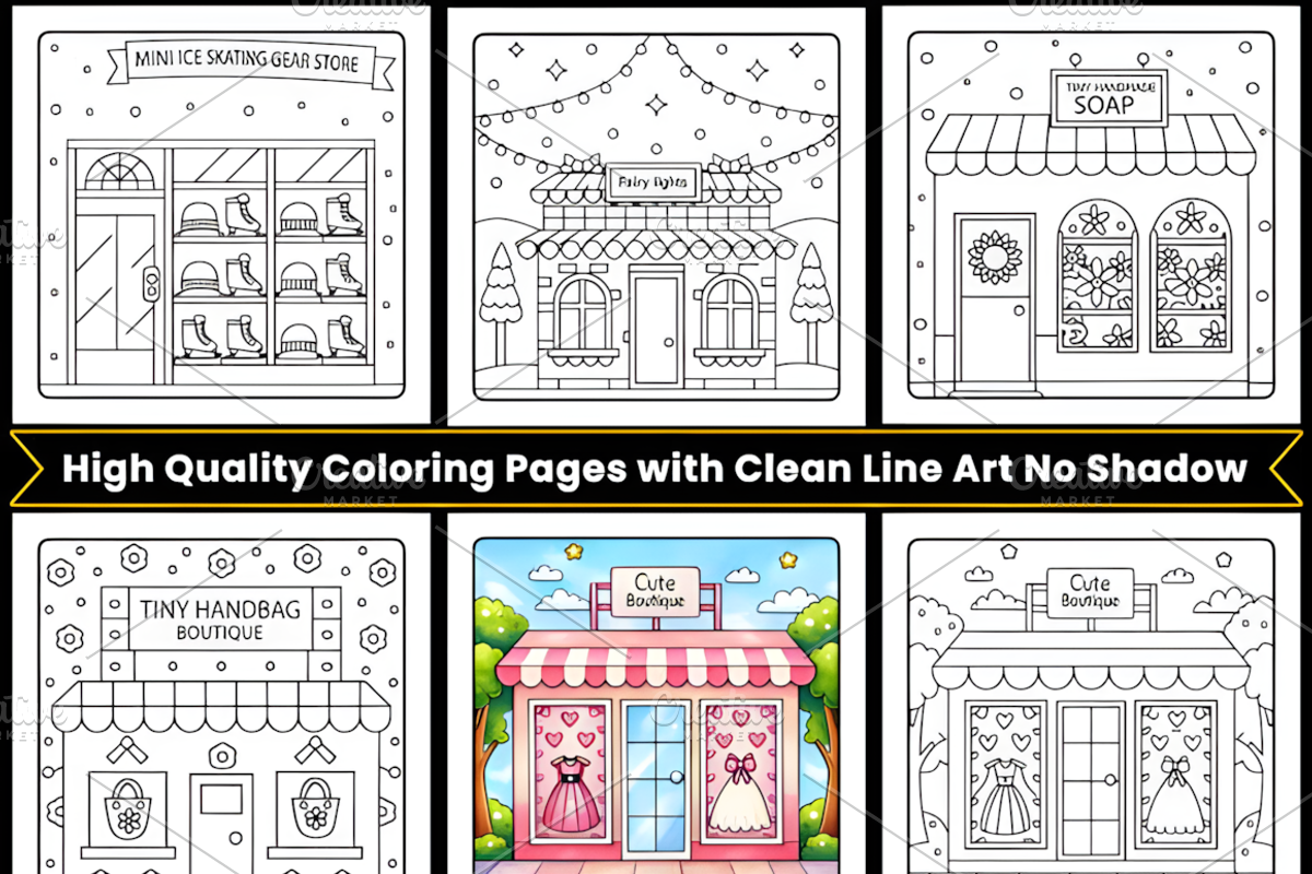 Bold Easy Cute Storefront, a Decorative Illustration by Design Station (Photo 2 of 3)