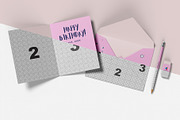 Invitation & Greeting Card Mockup v3, a Packaging Mockup by Illusiongraphic (Thumbnail 10 of 21)
