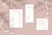 Pink Pearl wedding illustrations, an Invitation Template by L- design studio (Thumbnail 4 of 9)