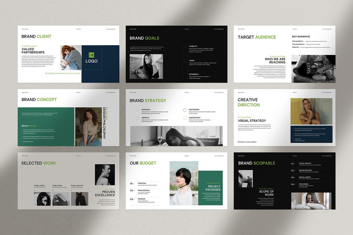 Brand Proposal Presentation Template, a Presentation Template by Slide_Genius1 (Photo 5 of 6)
