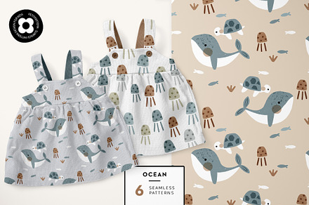Ocean set pattern, a Pattern Graphic by Muriel Petitpattern