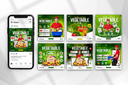 Vegetable Instagram Post Template, a Social Media Template by Abdul Studio (Thumbnail 3 of 4)