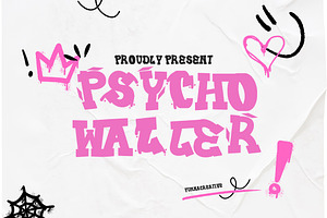 Psycho Waller - Graffiti Font