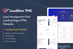 Leadgen - Saas Landing Page Template, a HTML Template by TNCFlow