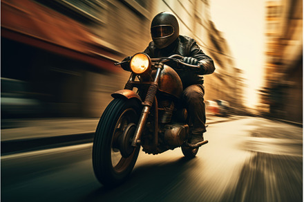 Audacious Man riding motorcycle, a Sports & Recreation Photo by Ylivdesign