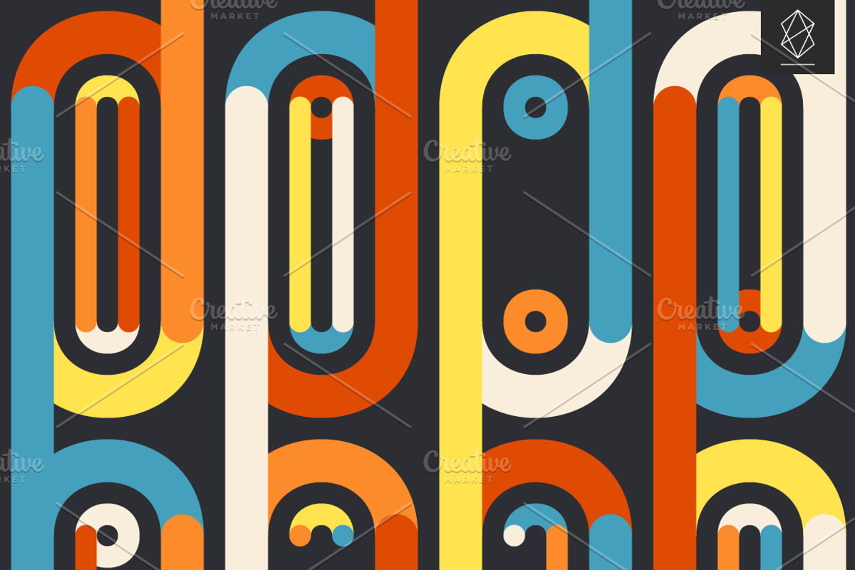 Geometric brevity seamless patterns, a Pattern Graphic by Yury Velikanov (Photo 7 of 11)