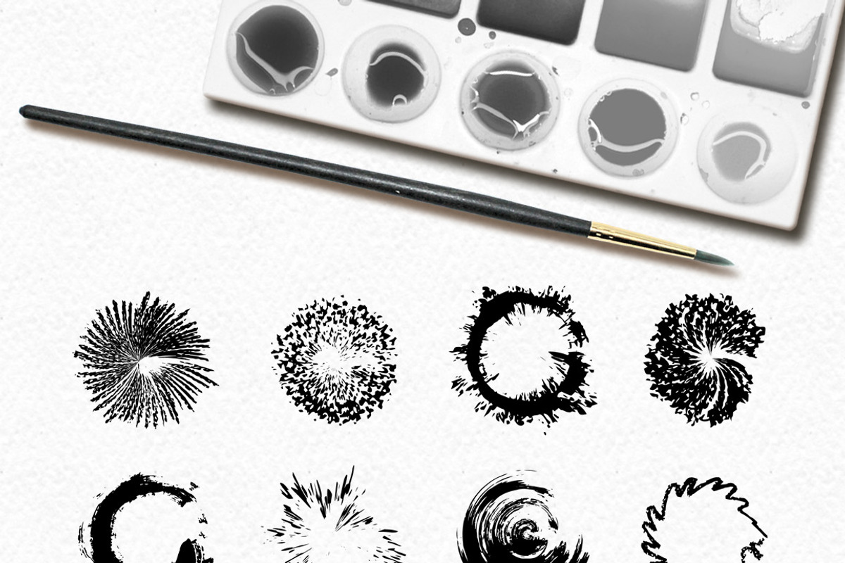 Grunge Brush Shapes, an Object Graphic by Pink Ocean (Photo 5 of 6)